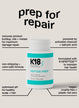 Mini detox shampoo bottle with detailed information about benefits of the product.